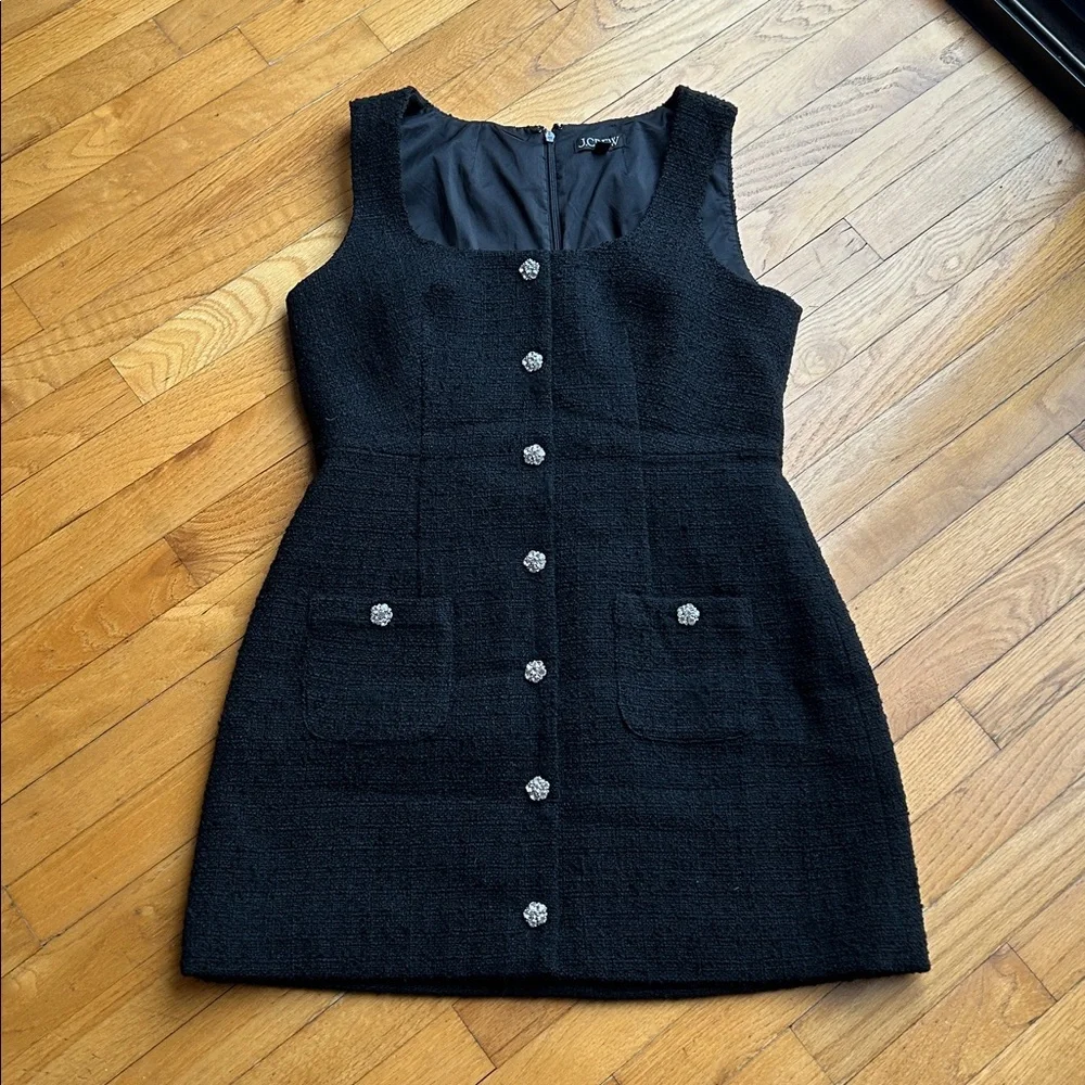 J. Crew Sophia Sleeveless Dress with Jewel Buttons